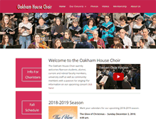 Tablet Screenshot of oakhamchoir.ca